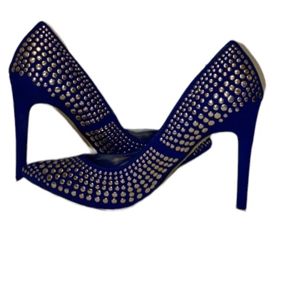 NWT 149.00 Shoes. Betsey Johnson Faawn Blue Heels, Size 8. Read thoroughly. 🎉HP - Picture 6 of 16